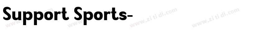 Support Sports字体转换 Support Sports字体转换